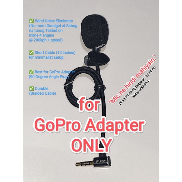 RESING BOI Action Camera Microphone WIND NOISE ELIMINATOR Shopee