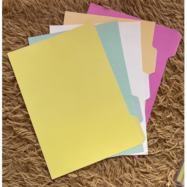 FILE TAB DIVIDER, A4 SIZE, BRISTOL BOARD 180 GSM, 5 COLORS PRE SET sold
