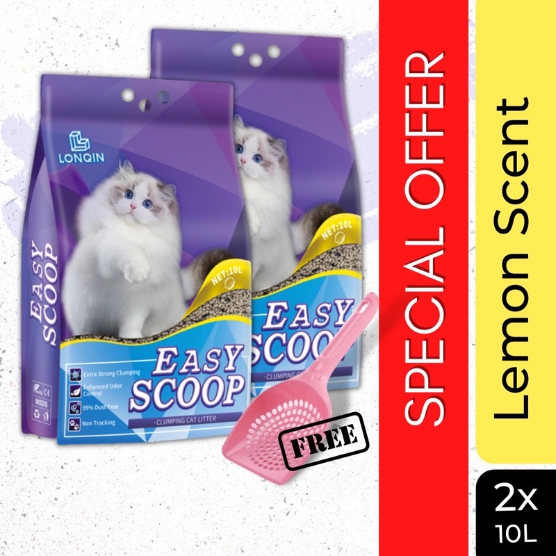 Easy Scoop Clumping Cat Litter 10L Lemon Scent Shopee Philippines