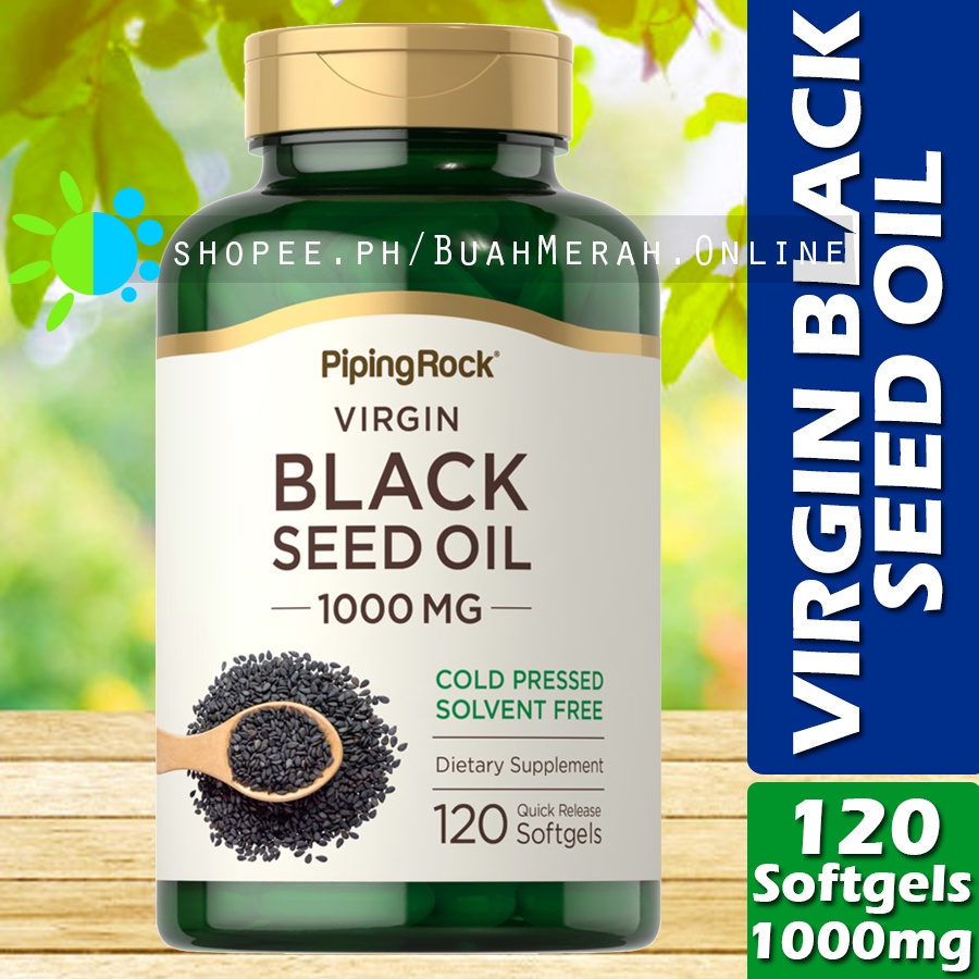 VIRGIN BLACK SEED OIL 1000mg x 120 Softgels Omega 6 / 9 Linoleic