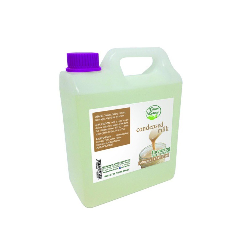 Green Leaves Concentrated Condensed Milk Flavor Essence 500g Shopee