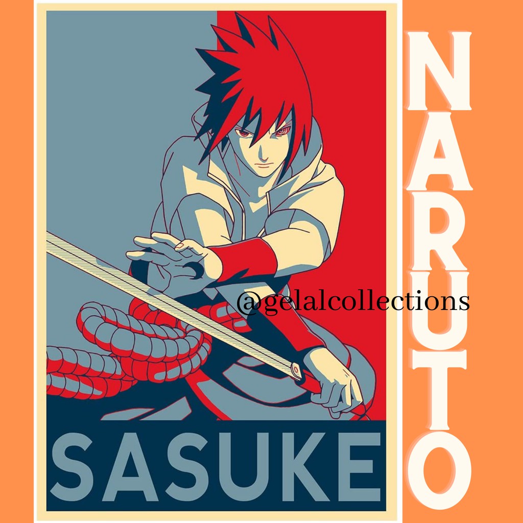 NARUTO MINI POSTER 7" X 5" NARUTO POSTER SASUKE POTSER HINTA