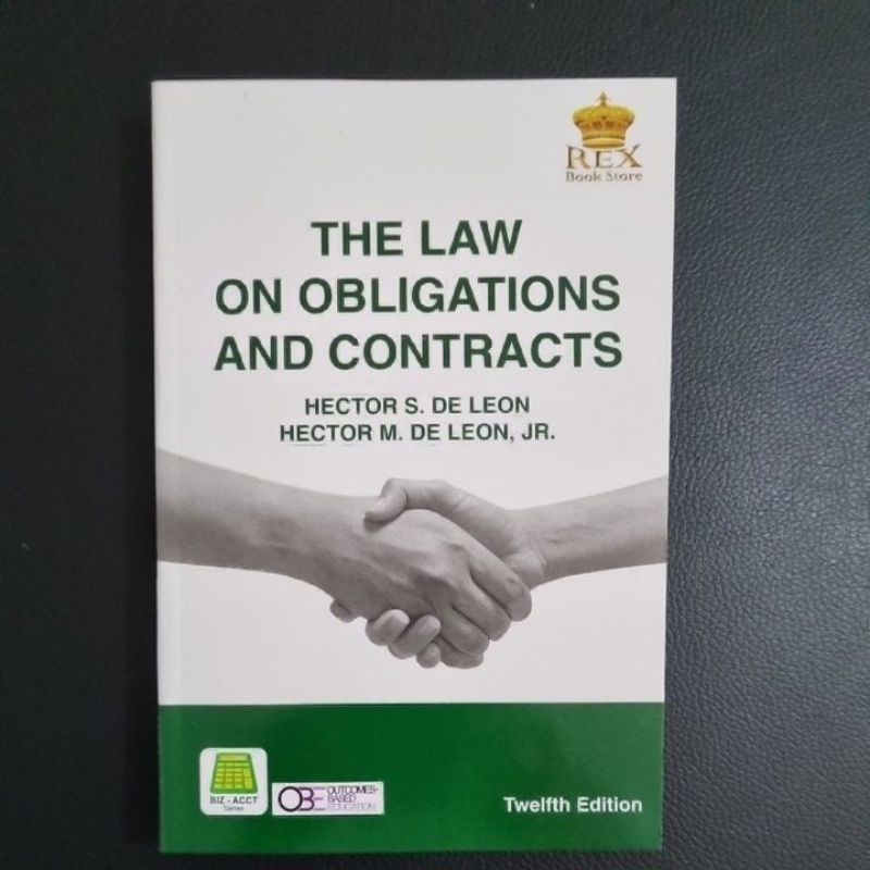 The Law on Obligations and Contracts 12th Edition By Hector De Leon