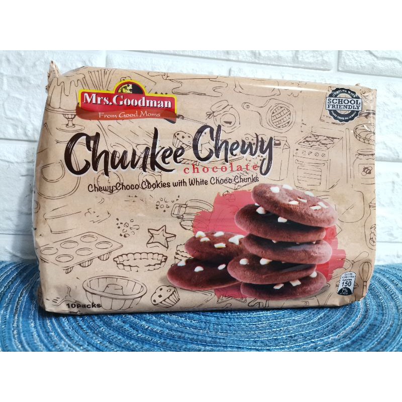 MRS GOODMAN CHUNKEE CHEWY SOFT COOKIES/ CHUNKEE COOKIE CREAM PIE 10 packs X 40G Shopee Philippines