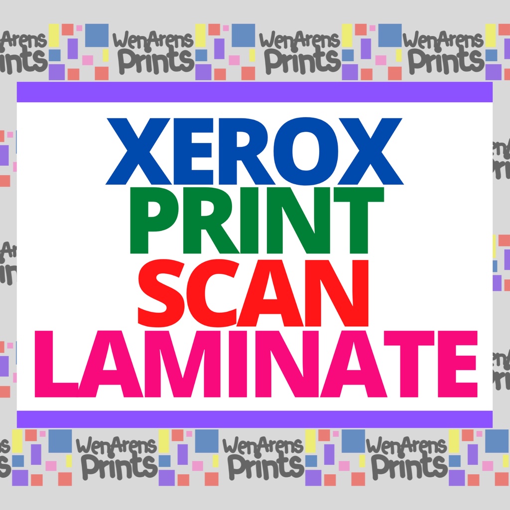 Xerox Print Scan Available here Laminated PVC Waterproof Sticker Sign