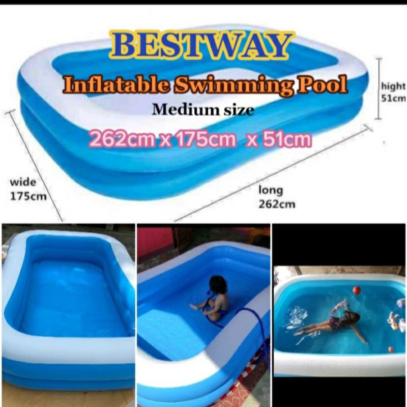 Bestway Inflatable Swimming Pool MEDIUM Shopee Philippines