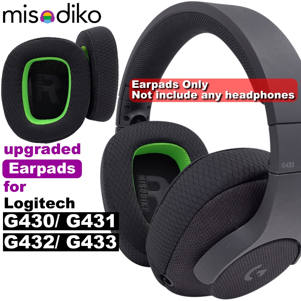 misodiko Upgraded Ear Pads Cushions Replacement for Logitech G430 G431