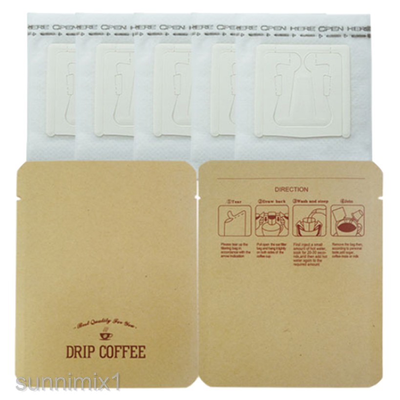 100pcs Hanging Ear Drip Coffee Single Serve Bags Shopee Philippines