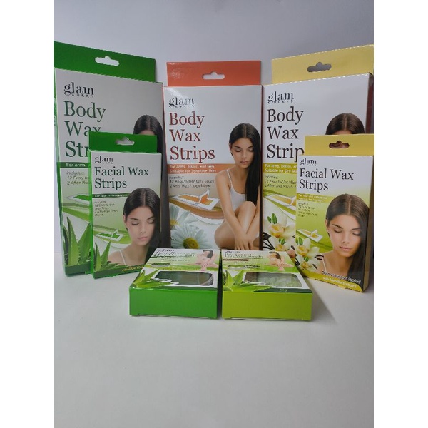 Glamworks Body Wax Strips Aloe Vera Extract 12s Shopee Philippines
