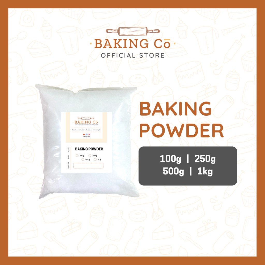 Baking Cō Double Acting Baking Powder 100g/250g/500g/1kg Shopee