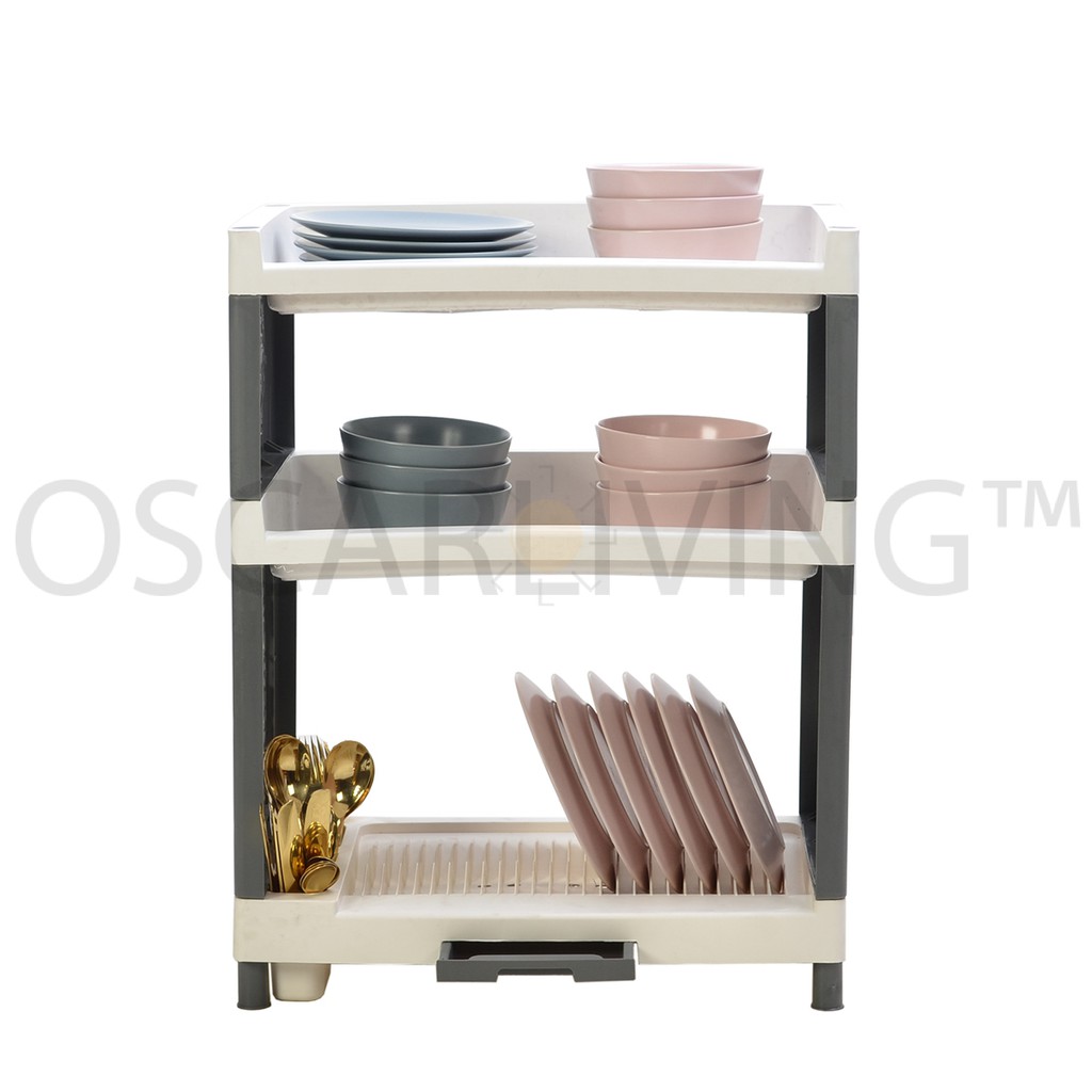 Tabitha Plastic Plate Rack 3 Stacking RPST ABU Shopee Philippines
