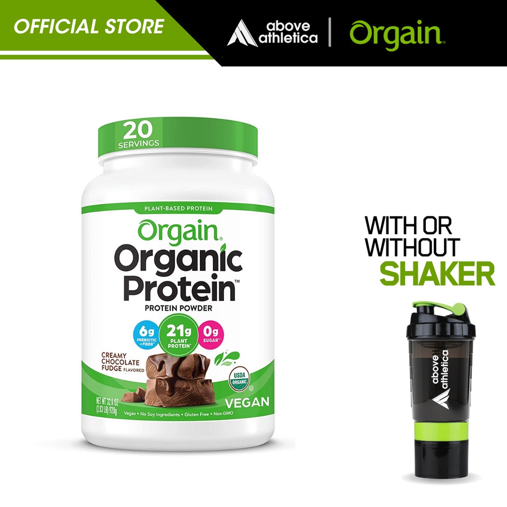 Orgain Organic Protein Powder, Plant Based Protein, Vanilla, Peanut
