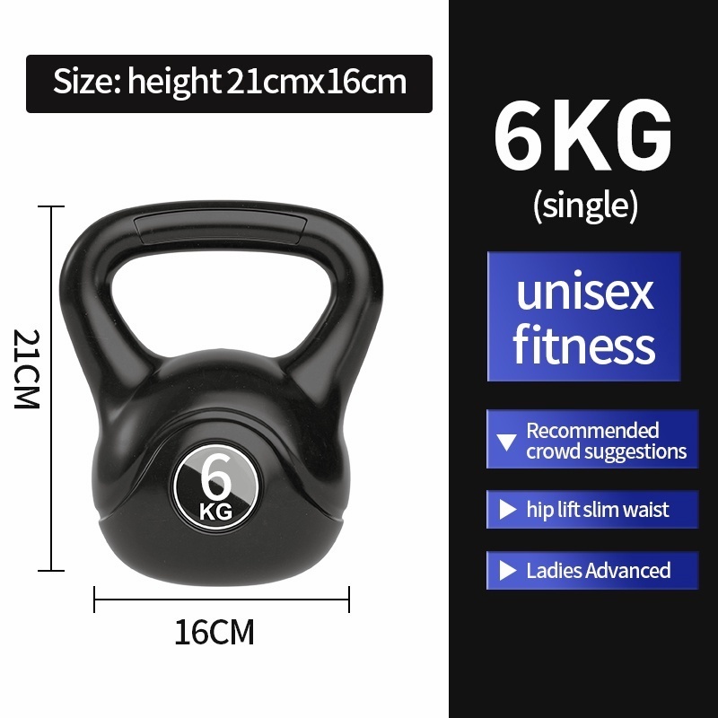 【Fast Delivery】Kettlebell 2/4/6/8/10 KG Dumbbell PVC Coated Kettlebells