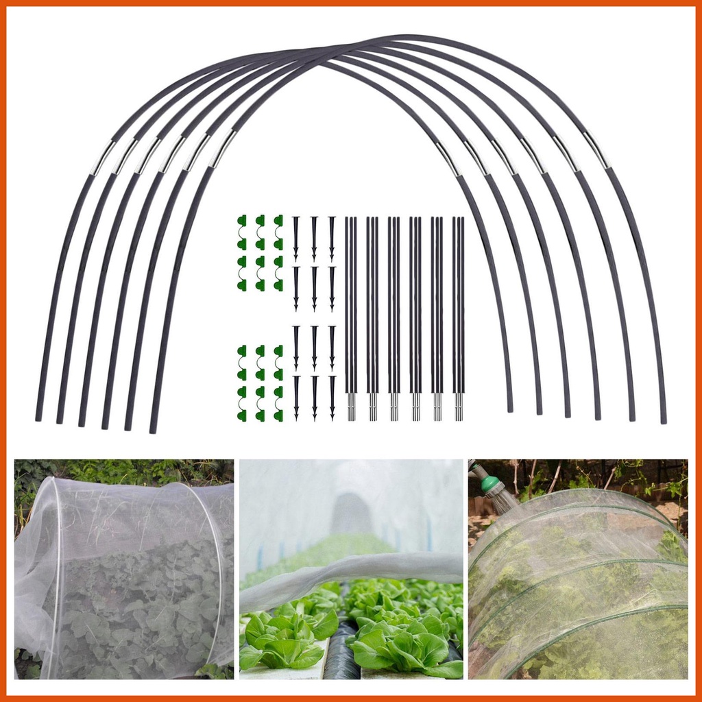 Greenhouse Hoops Garden Hoops Growth Tunnel for Raised Beds Stable