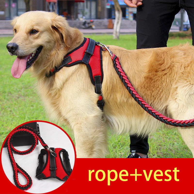 retractable dog leash Soft Adjustable Harness Pet Large Dog Out of