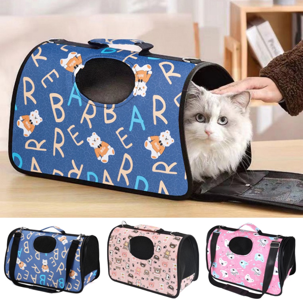 Pet Cat Dog Carrier Bag Foldable Pet Carrier Hand Bag for Dog Travel