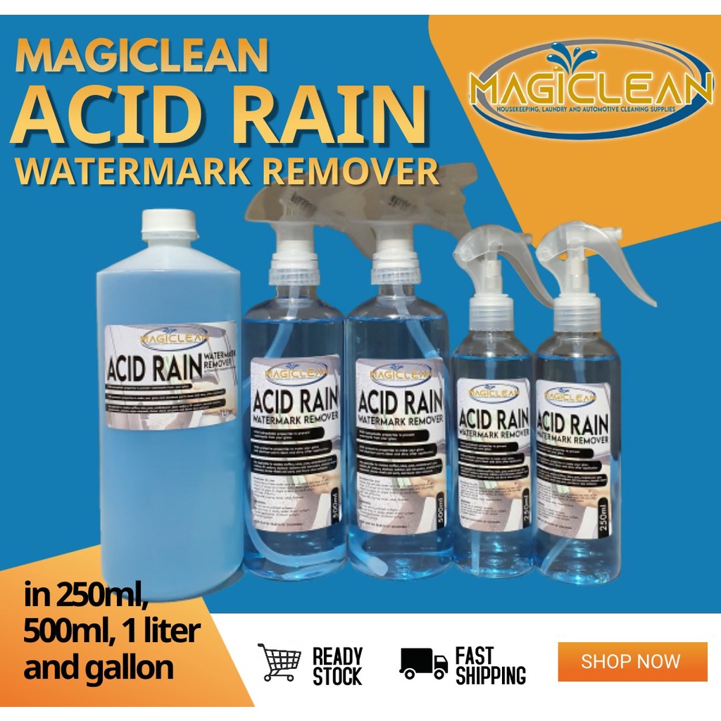 MAGICLEAN Acid Rain Watermark Remover (250ml spray bottle) Shopee