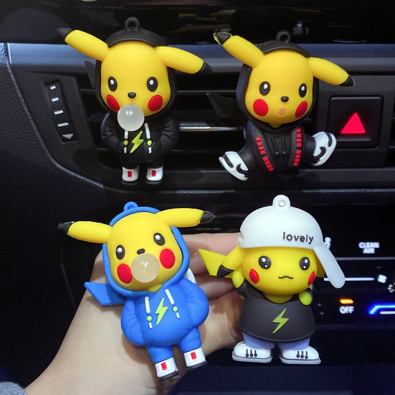 Hot Pokemon Pikachu Car Perfume Aromatherapy Pokemon figures Toys Car