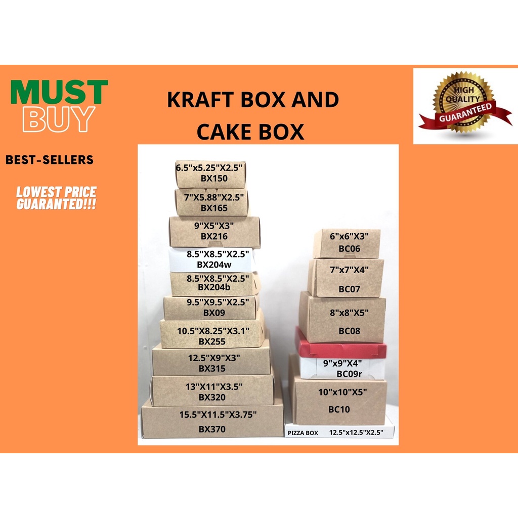 Kraft box and Pastry boxes Preformed boxes/ for cake decoration/cakes