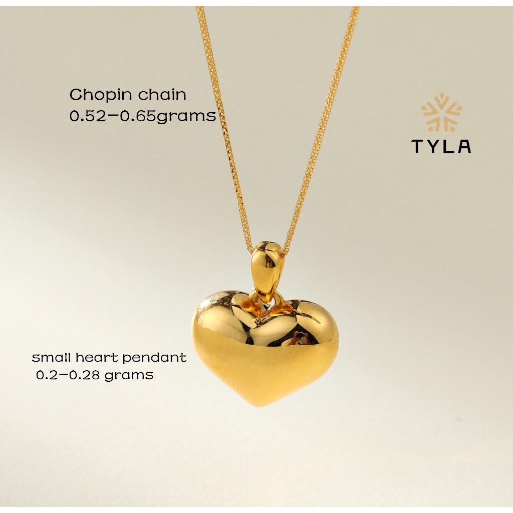 Tyla 18K Gold Necklace Pendant Big Heart Necklace For Women Jewelry