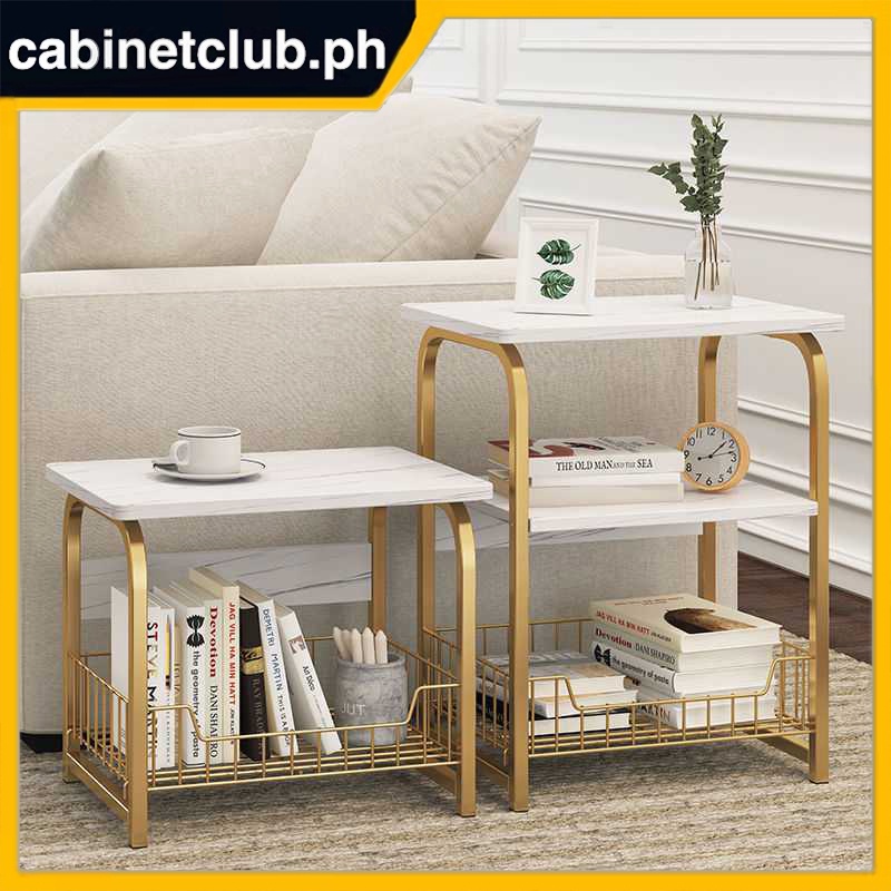 ⚡️COD⚡️ Sofa Side Coffee Table 3Tier Bedside Veneer Table