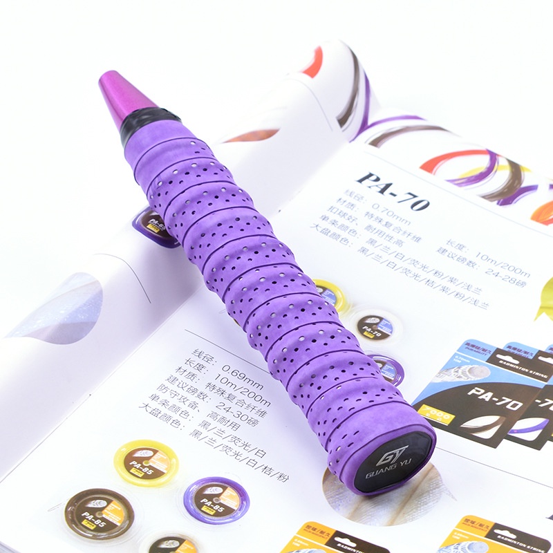 GY Matte Keel Grip for Badminton Rackets 1.1m Holed Breathable Anti