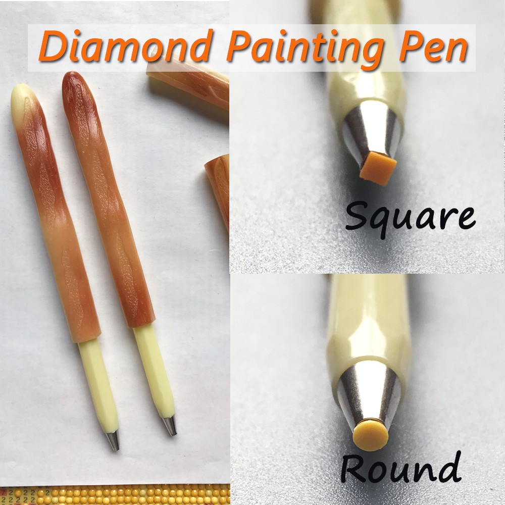 Diamond Painting Pen Round Square Tip Point Drills Pens for DIY 5D