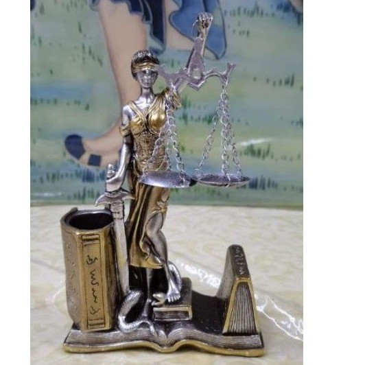 Lady justice with penholder 8 inches Shopee Philippines