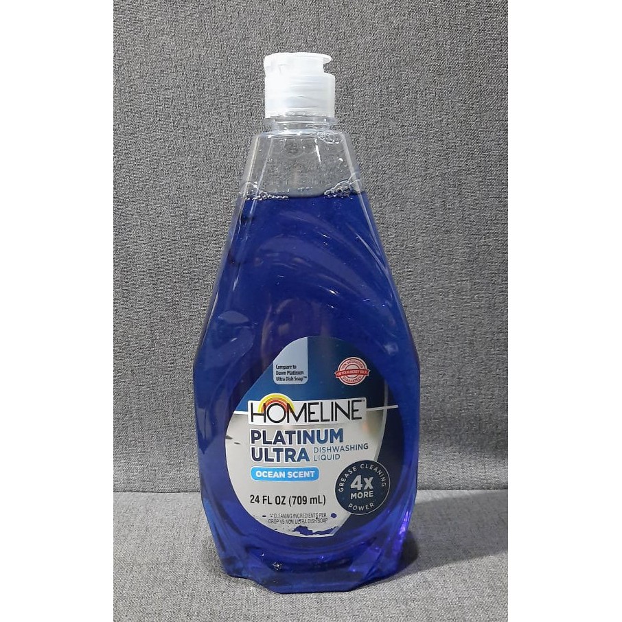 HOMELINE Platinum Ultra Dishwashing Liquid Ocean Scent 709ml Shopee