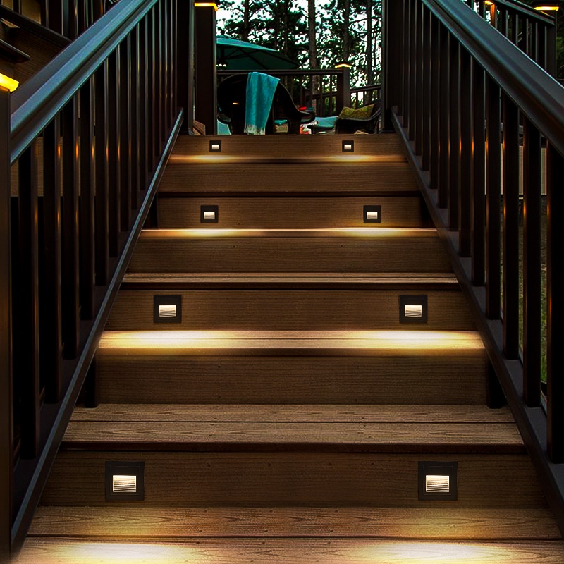LED foot light embedded household aisle step light outdoor stair step