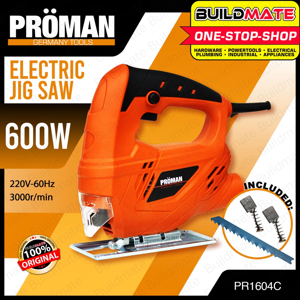 PROMAN Electric Jigsaw 600W Jig Saw With Carbon Brush & Jigsaw Blade