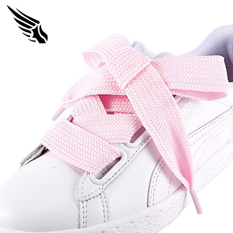 100 Original[Tulle Shoelace] [Wide Suitable For PUMA Class White Sail