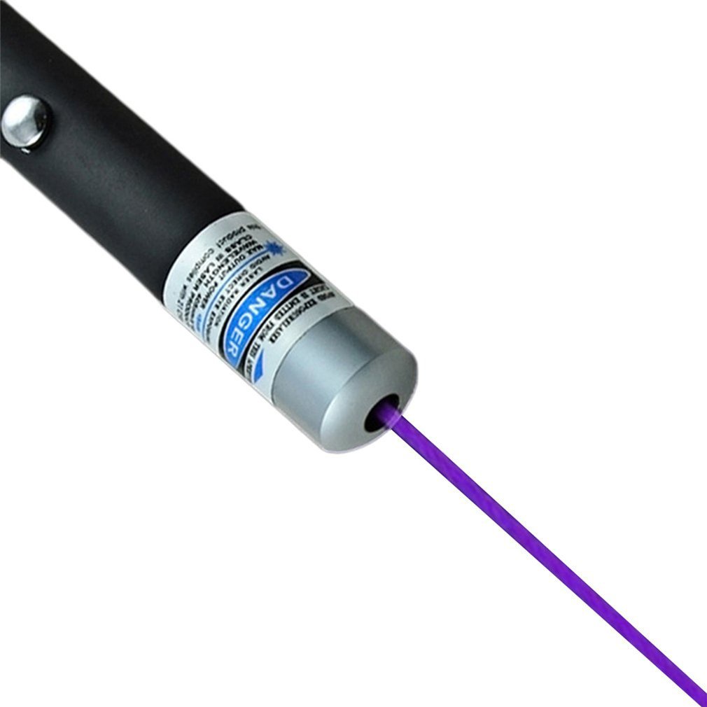 Powerful Blue/Violet Laser Pointer Pen Beam Light 5mw 405nm