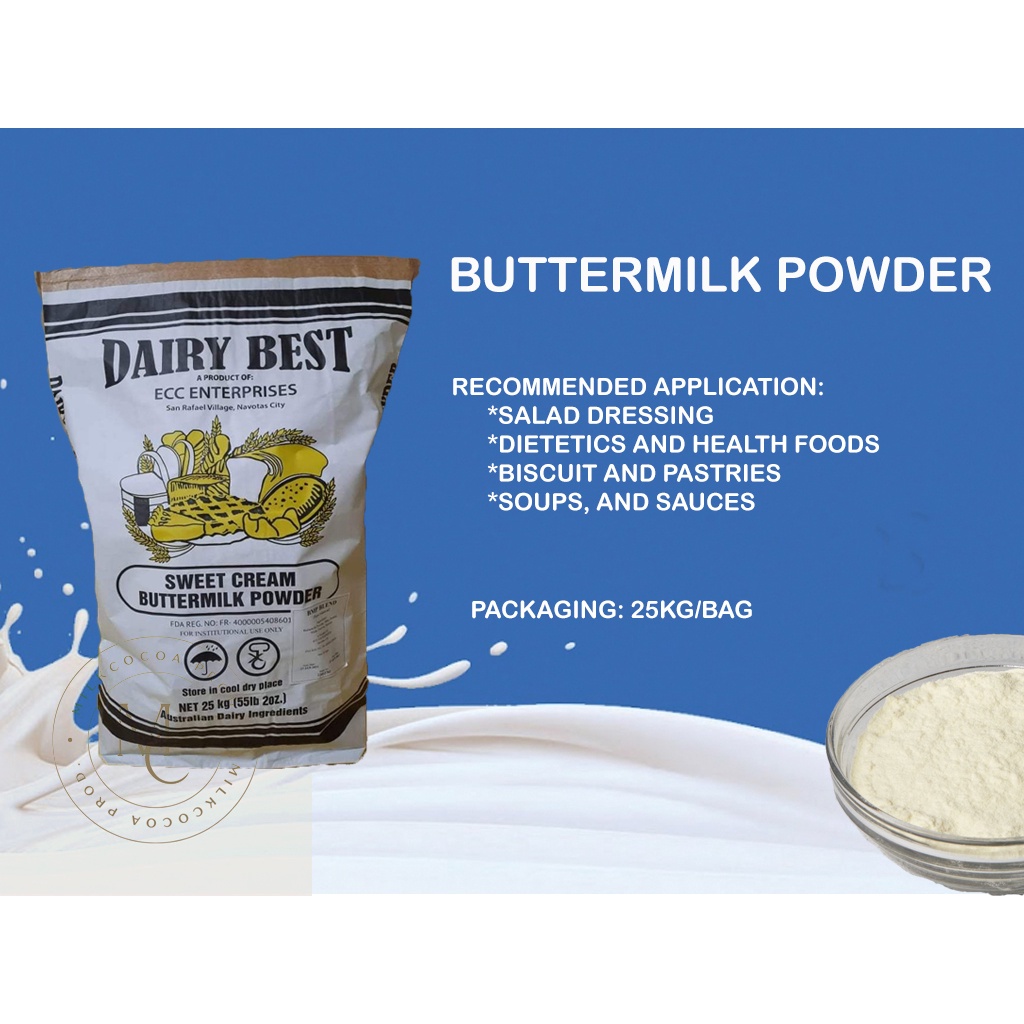 Buttermilk Powder (Dairy Best) 1 KG Shopee Philippines
