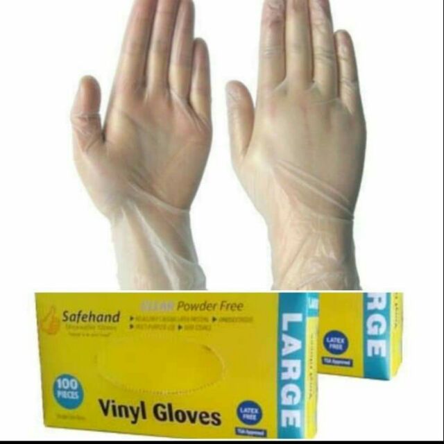 Surgical Vinyl Gloves Large Size Shopee Philippines