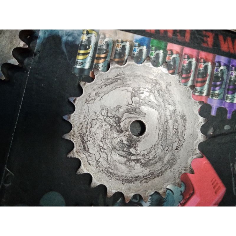 Sprocket 60 A 24, ANSI, Type A (No hub/Plain only), 24 hardened teeth, Single strand, KANA brand