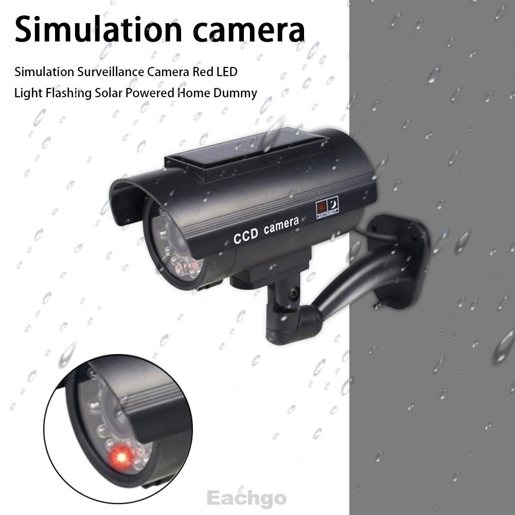 MQ8X Solar Powered Flashing Warning Indoor Outdoor CCTV Red LED Light