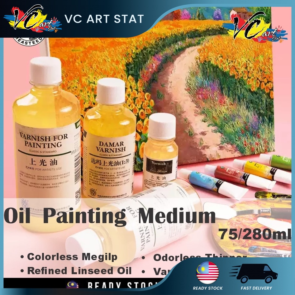 Heasteed Oil Painting Medium 280ml (Odorless Thinner / Refined Linseed