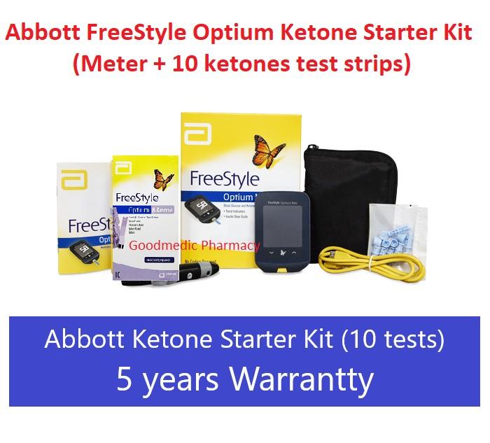 FreeStyle Optium Neo Ketone Meter Monitor System 10 Ketone