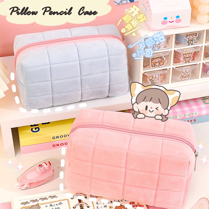 Kawaii Plush Pencil Case Cute Pen Bag Creative Stationery Home Storage