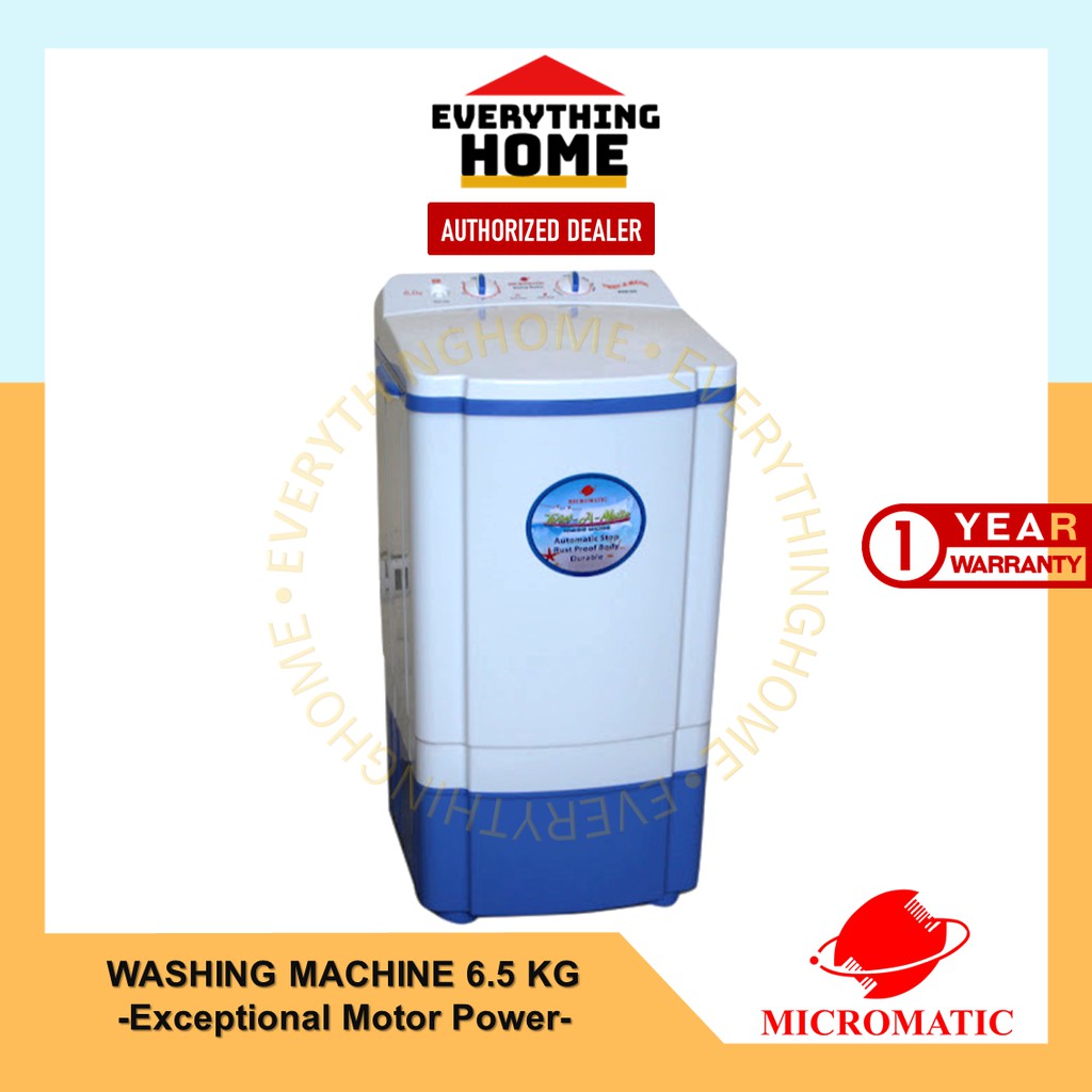 Micromatic Washing Machine 6.5 KG Single Tub / MWM650 Shopee Philippines