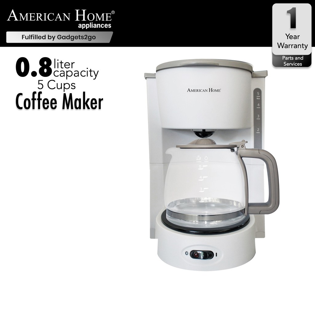 American Home 0.8L 5 Cups Coffee Maker ACMM8019W Shopee Philippines