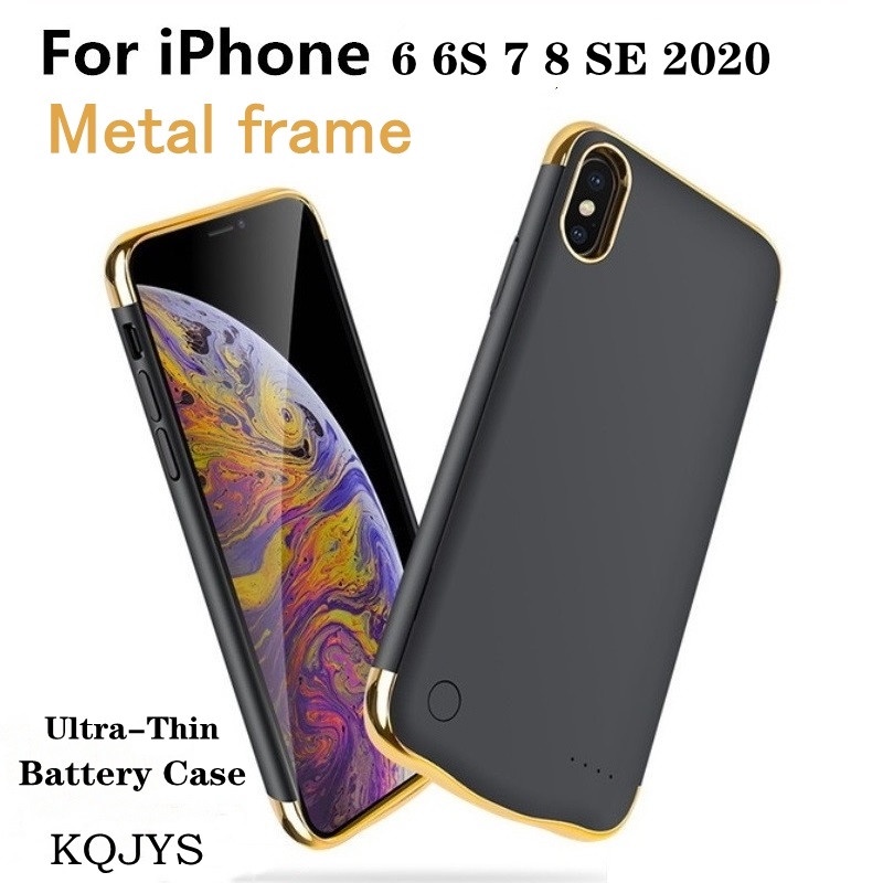 KQJYS External Power Bank Battery Charger Cases For iPhone 6 6s 7 8 SE