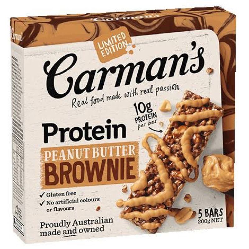 Carman's Nut Bars, 5 bars 160g/Protein Bars, 5 bars 200g Shopee