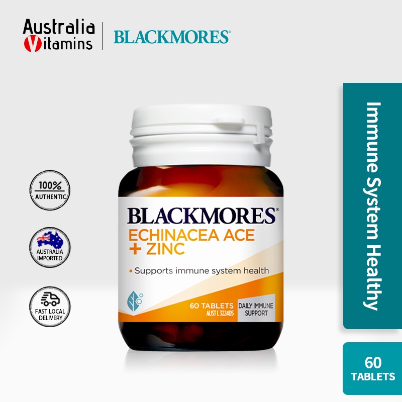 Blackmores Echinacea Ace + Zinc 60 Tabs for Daily Immune Support