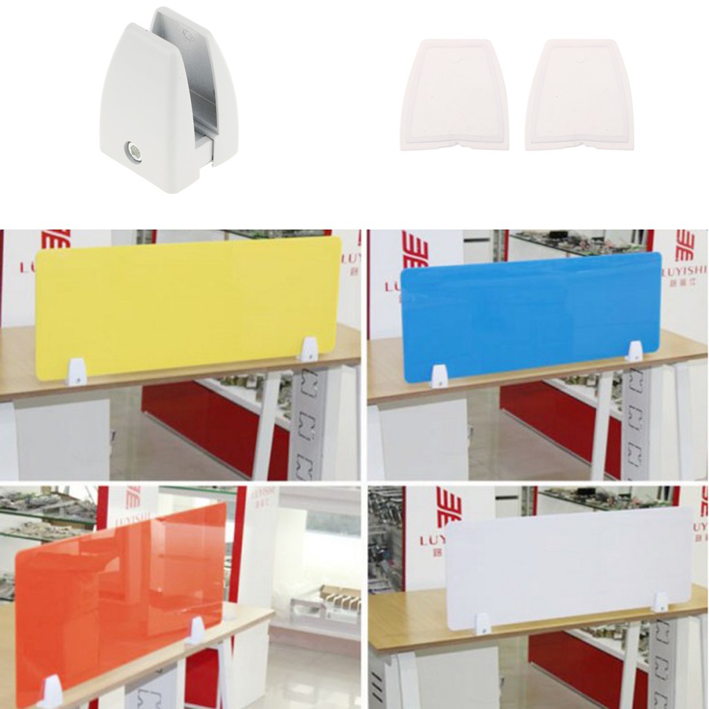 Office Desk Partition Support Bracket Shelf Clip Clamp Holder Divider Additions Shopee Philippines