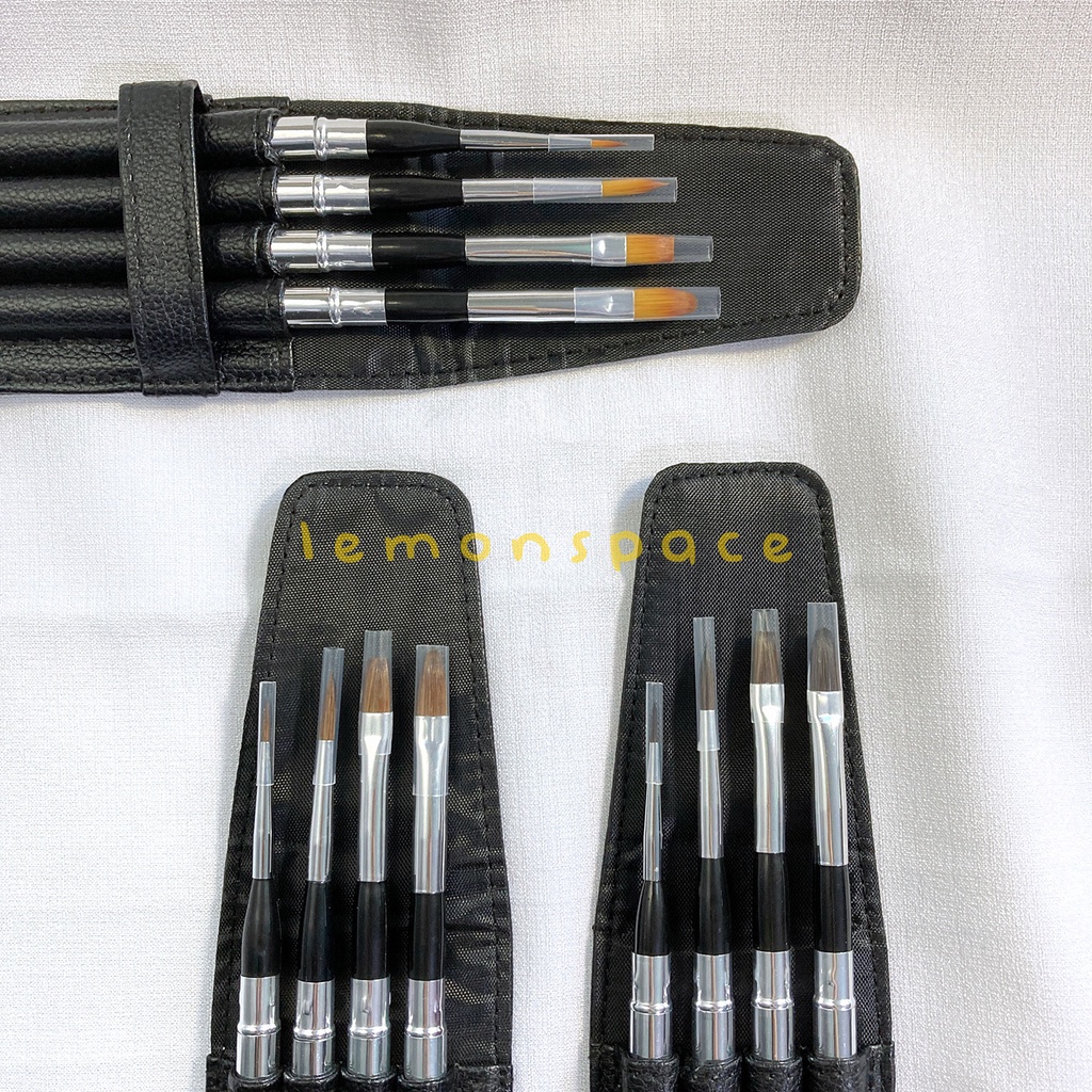 2 4pc set SABLE SQUIRREL TAKLON Collapsable Travel Watercolor Gouache