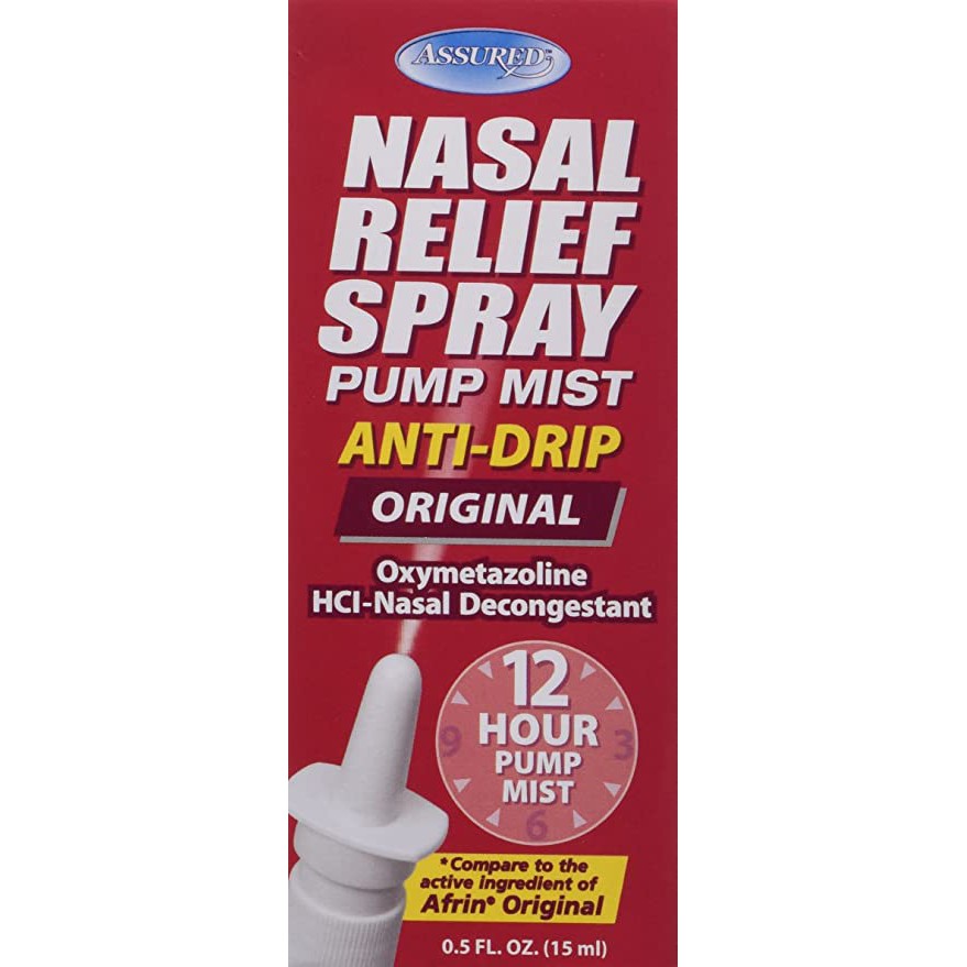 ASSURED NASAL RELIEF DECONGESTANT OXYMETAZOLINE 15ML Shopee Philippines