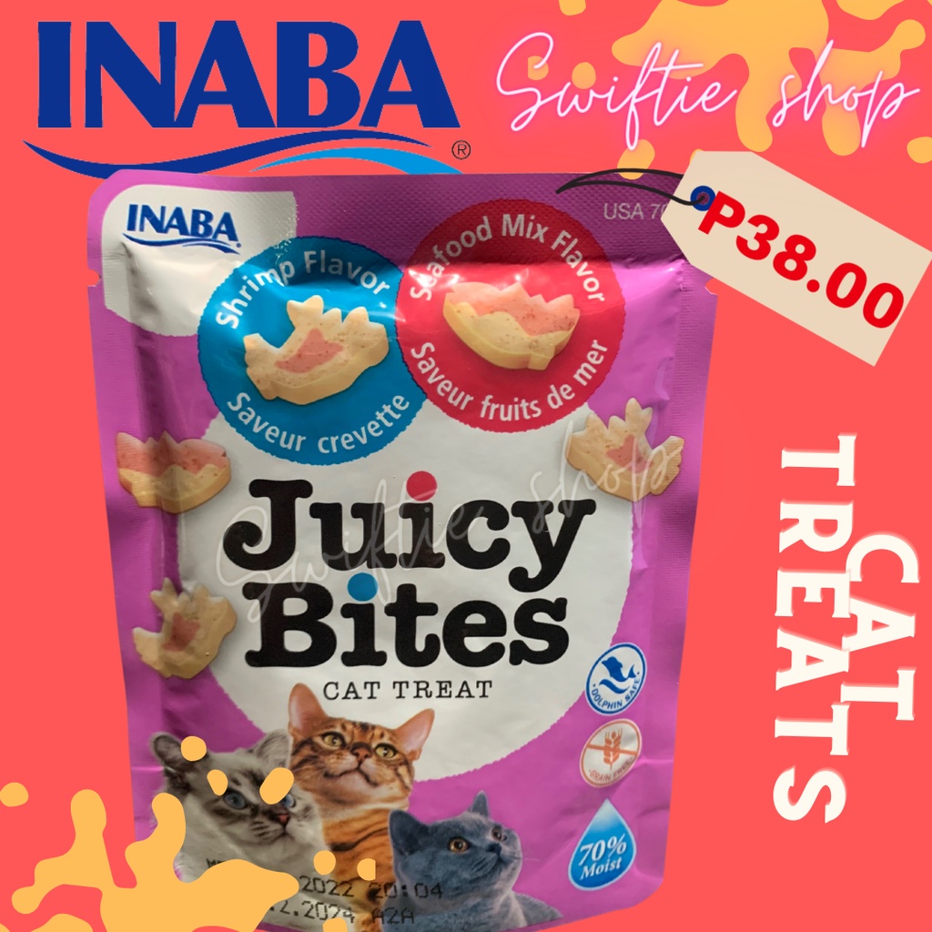 INABA Juicy Bites Cat Treat Shrimp and Seafood Mix Flavor 11.3g