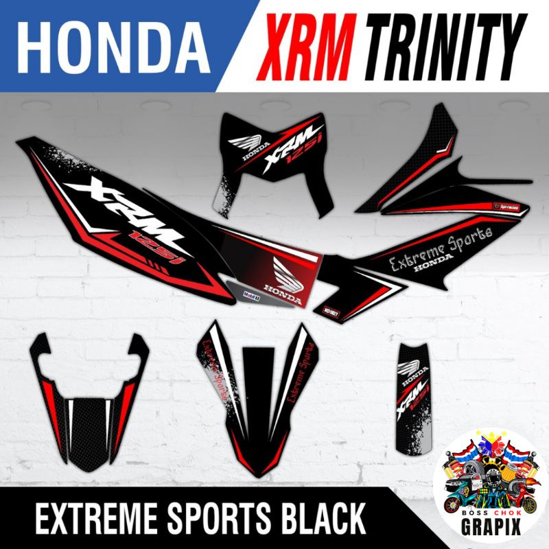 Honda XRM 125 Trinity Full Body Decals / Sticker (Free Stickers